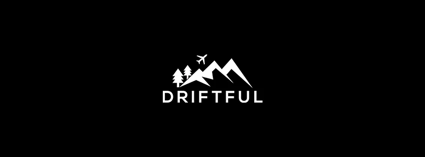 The Driftful Facebook cover: the white mark on black