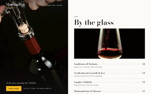 Mattarello concept: what’s the night like?