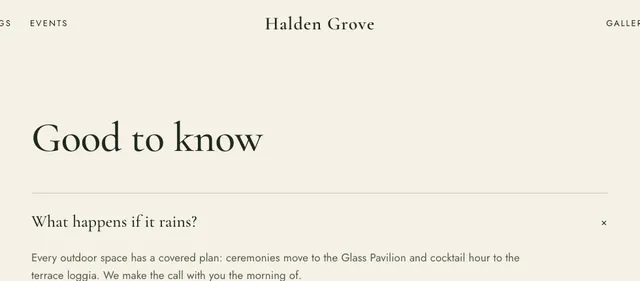 Halden Grove concept: what if it rains?